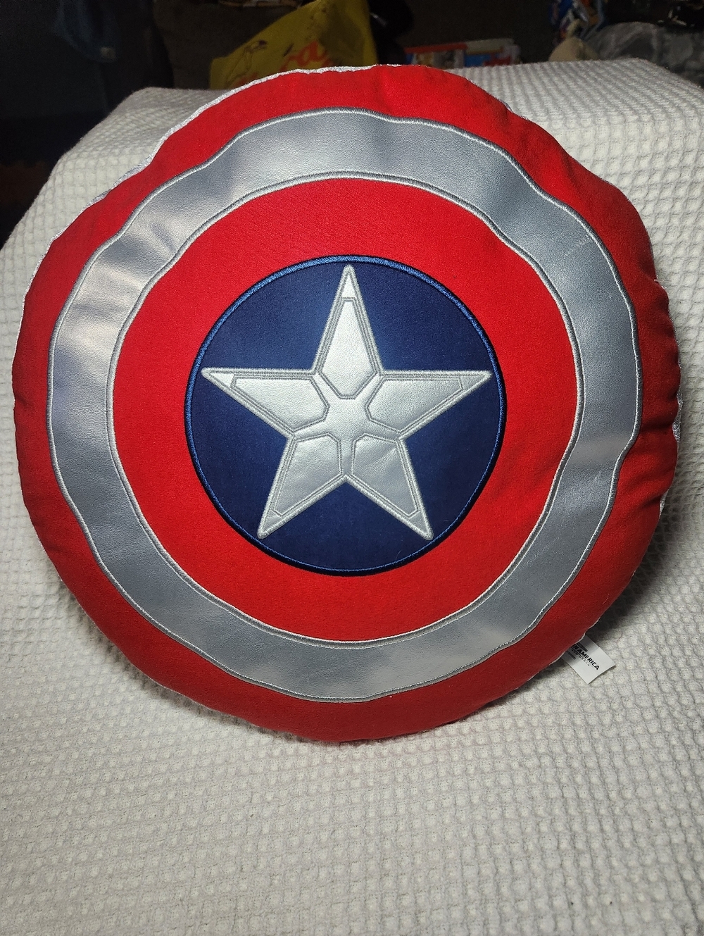 Marvel Captain America Brave New World Shield Soft Cloud Accent Pillow 15" NWOT